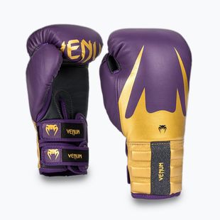 Рукавиці боксерські Venum Reverso Boxing dark purple/gold