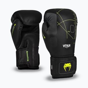 Рукавиці боксерські Venum Training Camp 4.0 black/neo green