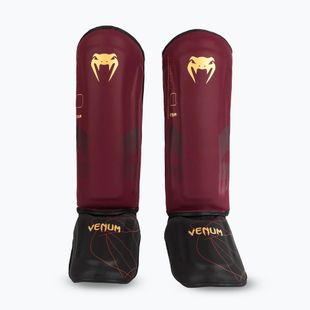 Захист гомілок і стоп жіночий Venum Tactical XT Shinguards black/burgundy/gold