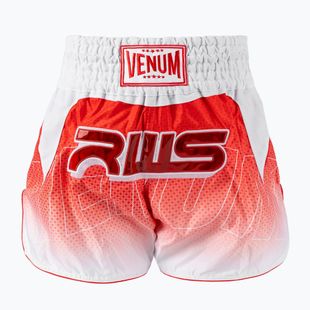 Шорти для тренувань чоловічі Venum x RWS 2.0 Muay Thai white/red