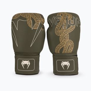 Рукавиці боксерські Venum Serpenti Boxing khaki/bronze/ivory