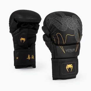 Рукавиці боксерські Venum Serpenti Sparring black/silver/gold