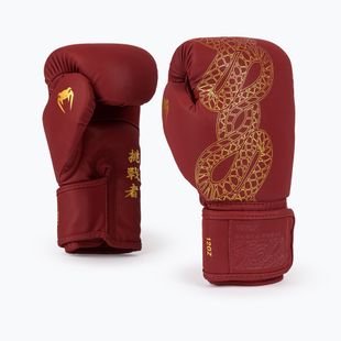 Рукавиці боксерські Venum Serpenti Boxing burgundy/ivory