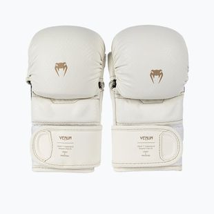 Рукавиці спарингові MMA Venum Impact Evo Scales MMA ivory