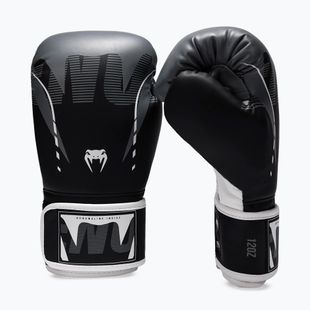 Рукавиці боксерські Venum Adrenaline Boxing black/silver grey