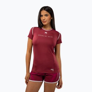 Футболка жіноча Venum Adrenaline Dry-Tech burgundy/pink