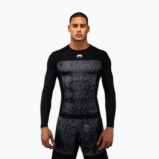 Рашгард лонгслів чоловічий Venum G-Fit Scales Rashguard black/charcoal grey