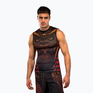 Рашгард чоловічий Venum Quetzal Fury Sleeveless Rashguard black/fury red/tangerine