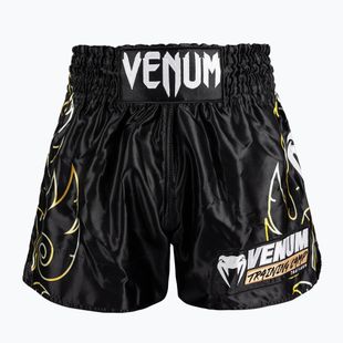 Шорти для тренувань чоловічі Venum VTC Flames Muay Thai black/gold
