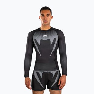 Рашгард лонгслів чоловічий Venum No Gi Rashguards black/silver grey