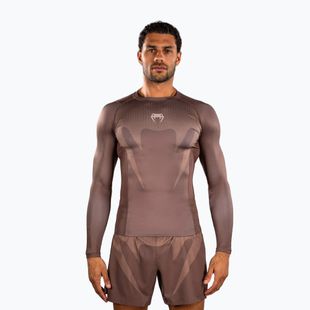 Рашгард лонгслів чоловічий Venum No Gi Rashguards chocolate brown
