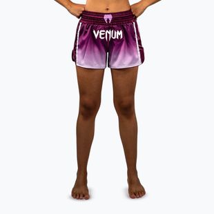 Шорти для тренувань жіночі Venum Iris Muay Thai plum/white