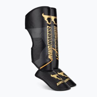 Захисники гомілки та стоп Venum Ringhorns Charger Shin black/gold