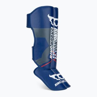 Захисники гомілки та стоп Venum Ringhorns Charger Shin navy blue/red