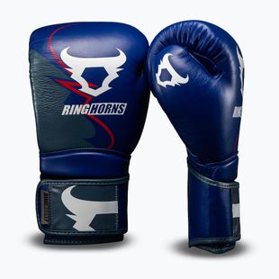 Рукавиці боксерські Venum Ringhorns Charger Boxing navy blue/red