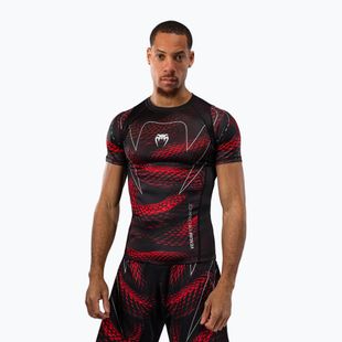 Рашгард чоловічий Venum Matupa Short Sleeve black/red/silver