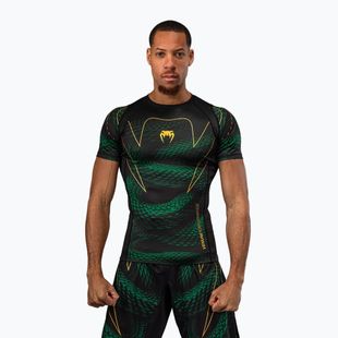 Рашгард чоловічий Venum Matupa Short Sleeve black/green/gold