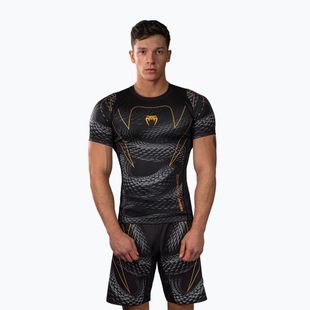Рашгард чоловічий Venum Matupa Short Sleeve black/grey/gold