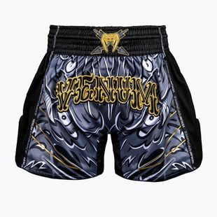 Шорти для тренувань чоловічі Venum Wolf Atak Muay Thai Shorts black/grey