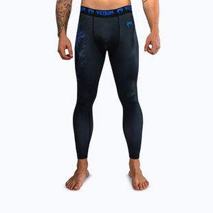 Легінси для тренувань чоловічі Venum Thunder Dragon Spats Black/Royal Blue