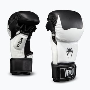 Рукавиці MMA Venum Attack 2.0 Sparring Leather black/white