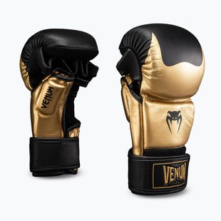 Рукавиці MMA Venum Attack 2.0 Sparring Leather gold/black