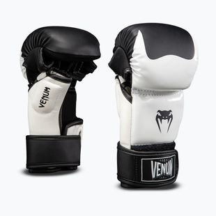 Рукавиці спарингові Venum Attack 2.0 Sparring black/white