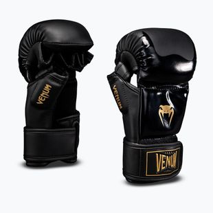 Рукавиці спарингові Venum Attack 2.0 Sparring black/gold