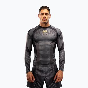 Рашгард чоловічий довгий рукав Venum Galactic 3.0 Rashguard LS black/gold