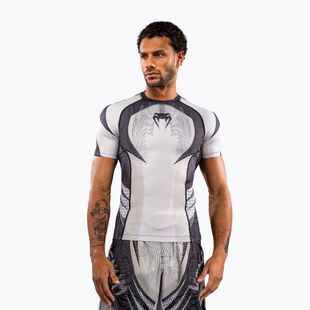 Рашгард чоловічий Venum Galactic 3.0 Rashguard SS off white/black