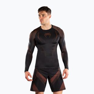 Рашгард чоловічий довгий рукав Venum No-Gi 6.0 Rashguard black/brown