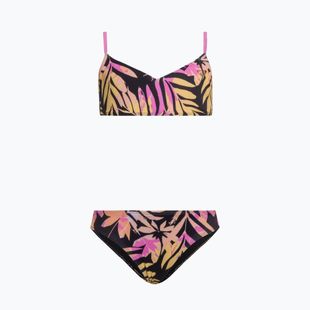 Купальник роздільний дитячий ROXY Active Joy Basic Triangle Set anthracite zebra jungle girl