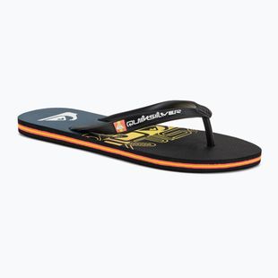 В'єтнамки чоловічі Quiksilver Molokai Wordblock black/black/orange