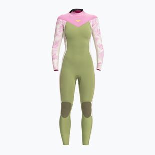 Жіночий гідрокостюм для плавання ROXY 4/3 мм Rise BZ на долоні світло-сірий