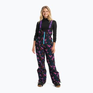 Жіночі сноубордичні штани ROXY X Rowley Insulated Bib true black darkreds floral