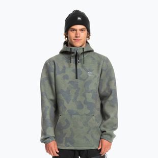 Quiksilver Shredder Hoodie краватка барвник справжній чорний світшот для сноуборду