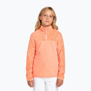 Кофта дитяча ROXY Whitecamp Half Zip Girl peach pink roxygram tonal