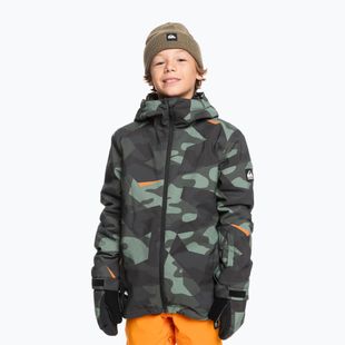 Куртка сноубордична дитяча Quiksilver Mission Printed puzzle camo sea spray