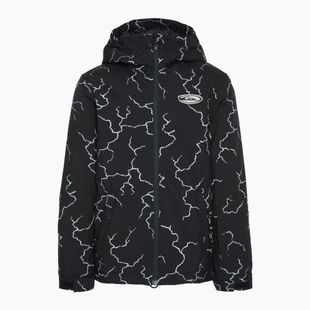 Куртка сноубордична дитяча Quiksilver High In The Hood Printed high energy black reflective