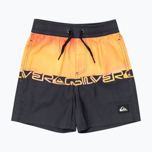 Шорти для плавання дитячі Quiksilver Everyday Straight Volley 12" fiery coral wordblock