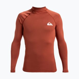 Лонгслів для плавання чоловічий Quiksilver Everyday UPF50 henna