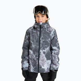 Куртка для сноуборду дитяча Quiksilver Mission Printed thermostamp grayscale