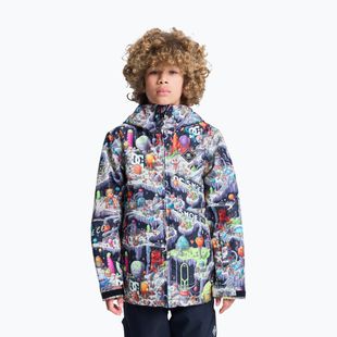 Куртка для сноуборду дитяча DC Basis Print Youth outer world black