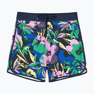 Шорти для плавання чоловічі Quiksilver Surfsilk Scallop 18" dark navy interact floral