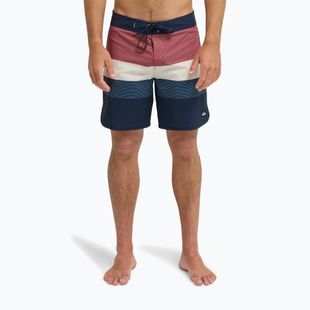 Шорти для плавання чоловічі Quiksilver Surfsilk Scallop 18" dark navy tijuana