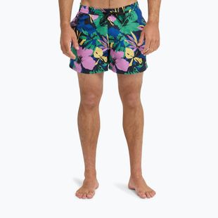 Шорти для плавання чоловічі Quiksilver Everyday Printed Volley 15" dark navy interact floral