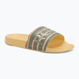 Шльопанці жіночі ROXY Slippy II Printed gold haze