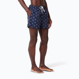 Шорти для плавання чоловічі Lacoste MH7188 navy blue/multico
