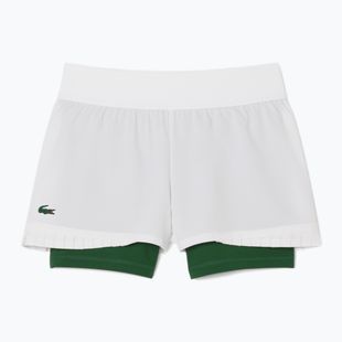 Жіночі тенісні шорти Lacoste GF8598 білий/зелений