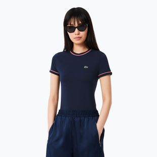 Футболка жіноча Lacoste TF0347 navy blue/rill/grenadine
